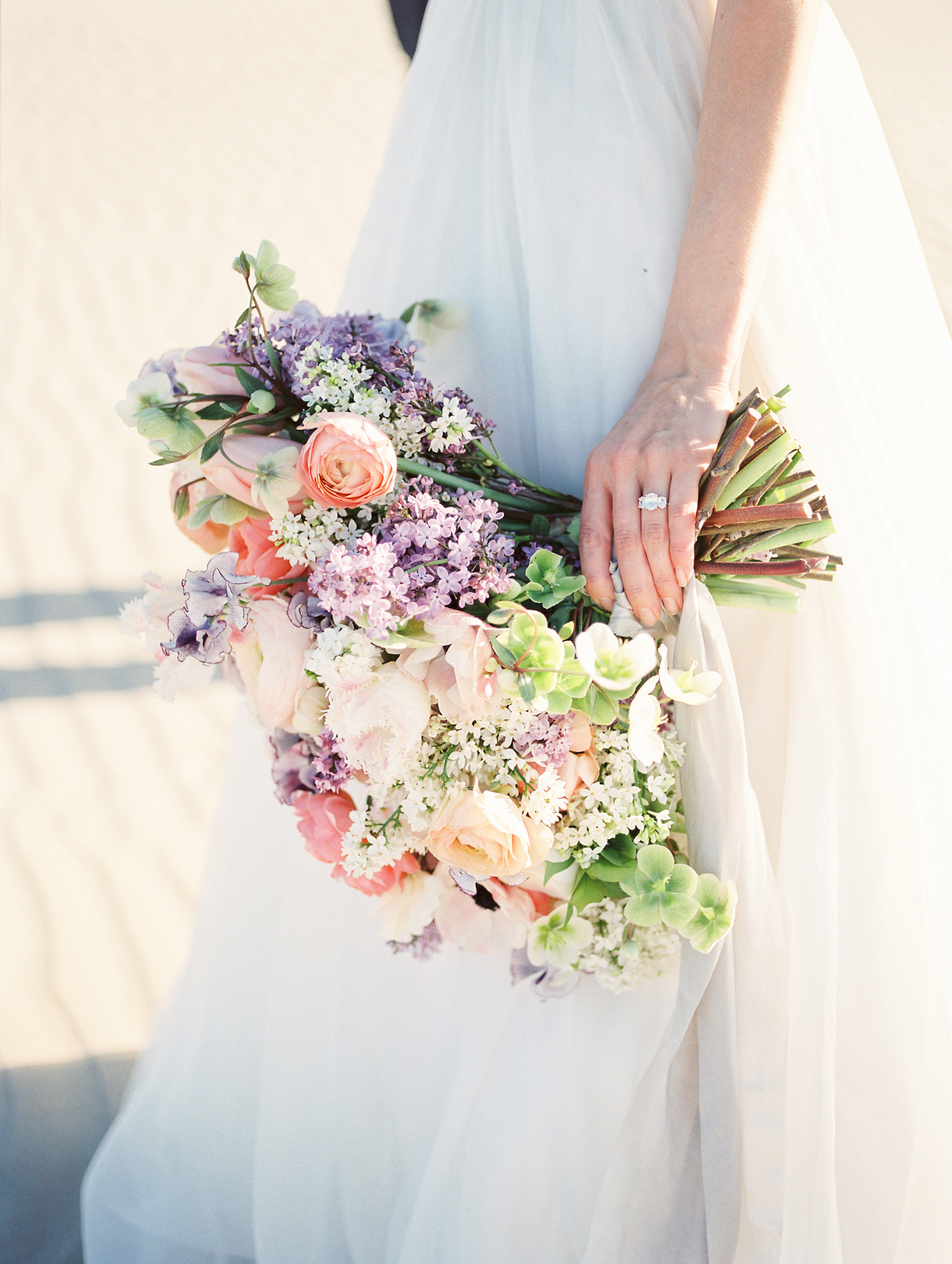 Sand dunes elopement inspiration from Santa Barbara elopement photographer Tenth & Grace.