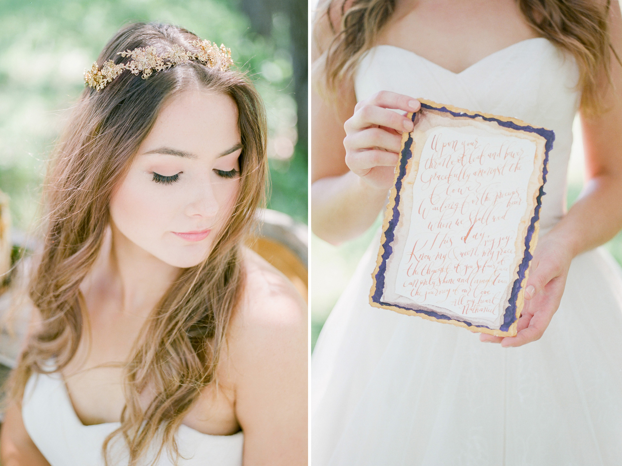 Calligraphy invitation for a Dallas wedding.