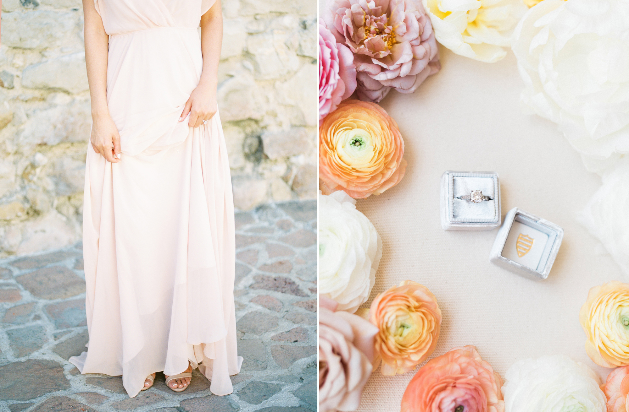 Pastel prettiness from Santa Barbara wedding photographer Tenth & Grace.