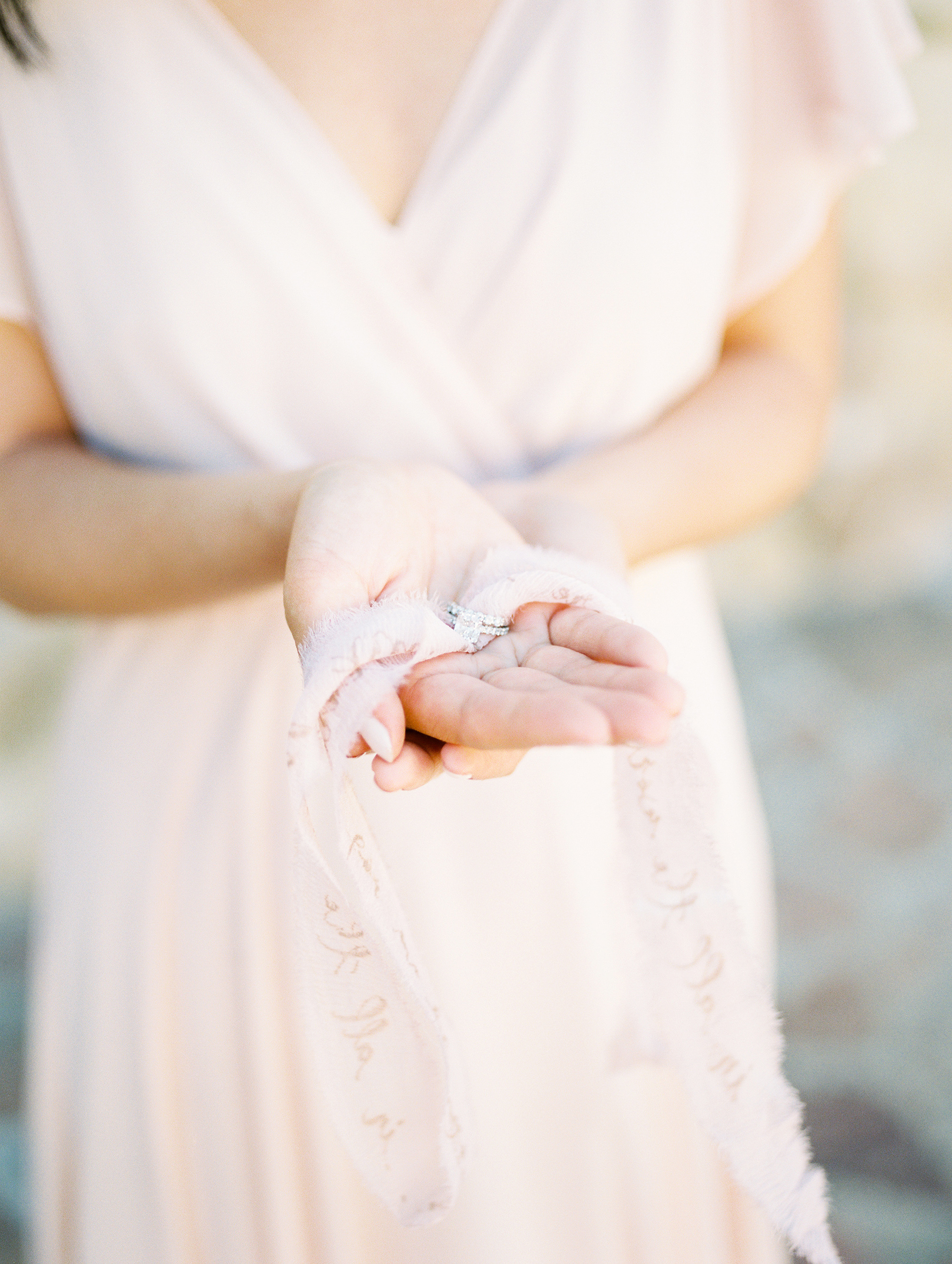 Delicate details captured on film by Santa Barbara elopement photographer Tenth & Grace.