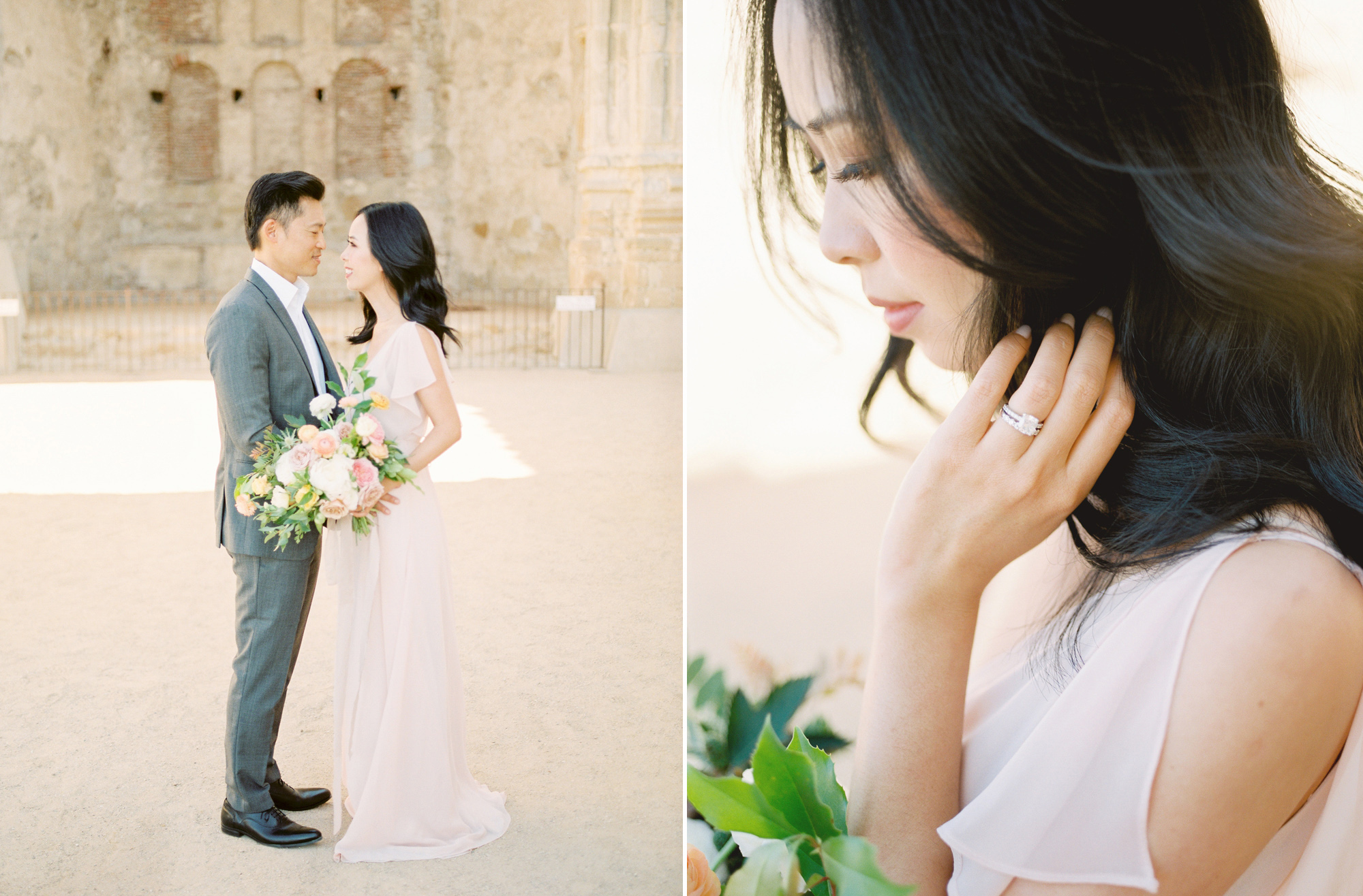 California mission wedding photography by Santa Barbara wedding photographer Tenth & Grace.