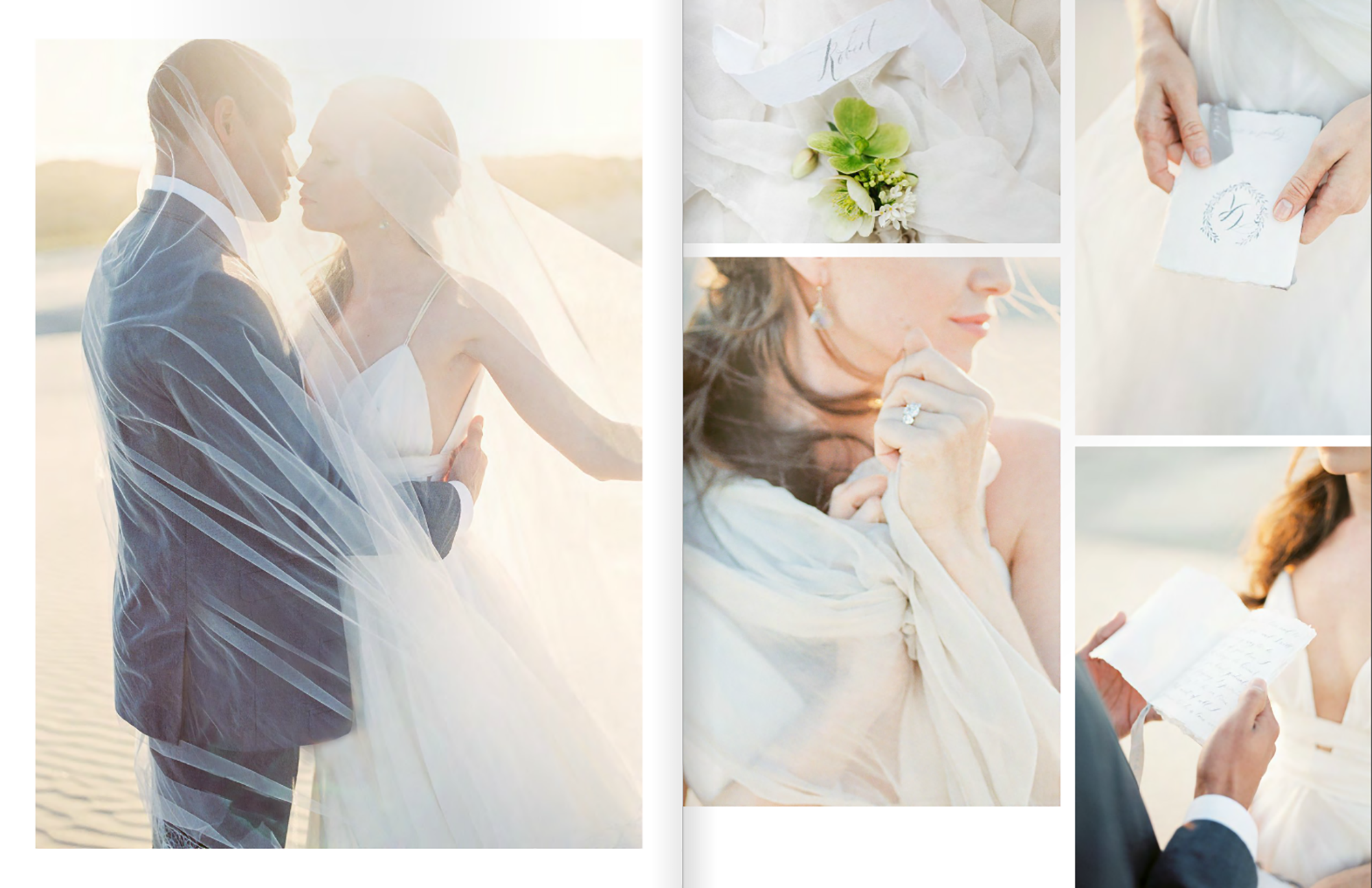 Excerpts from a Santa Barbara elopement published in Tulle Magazine.