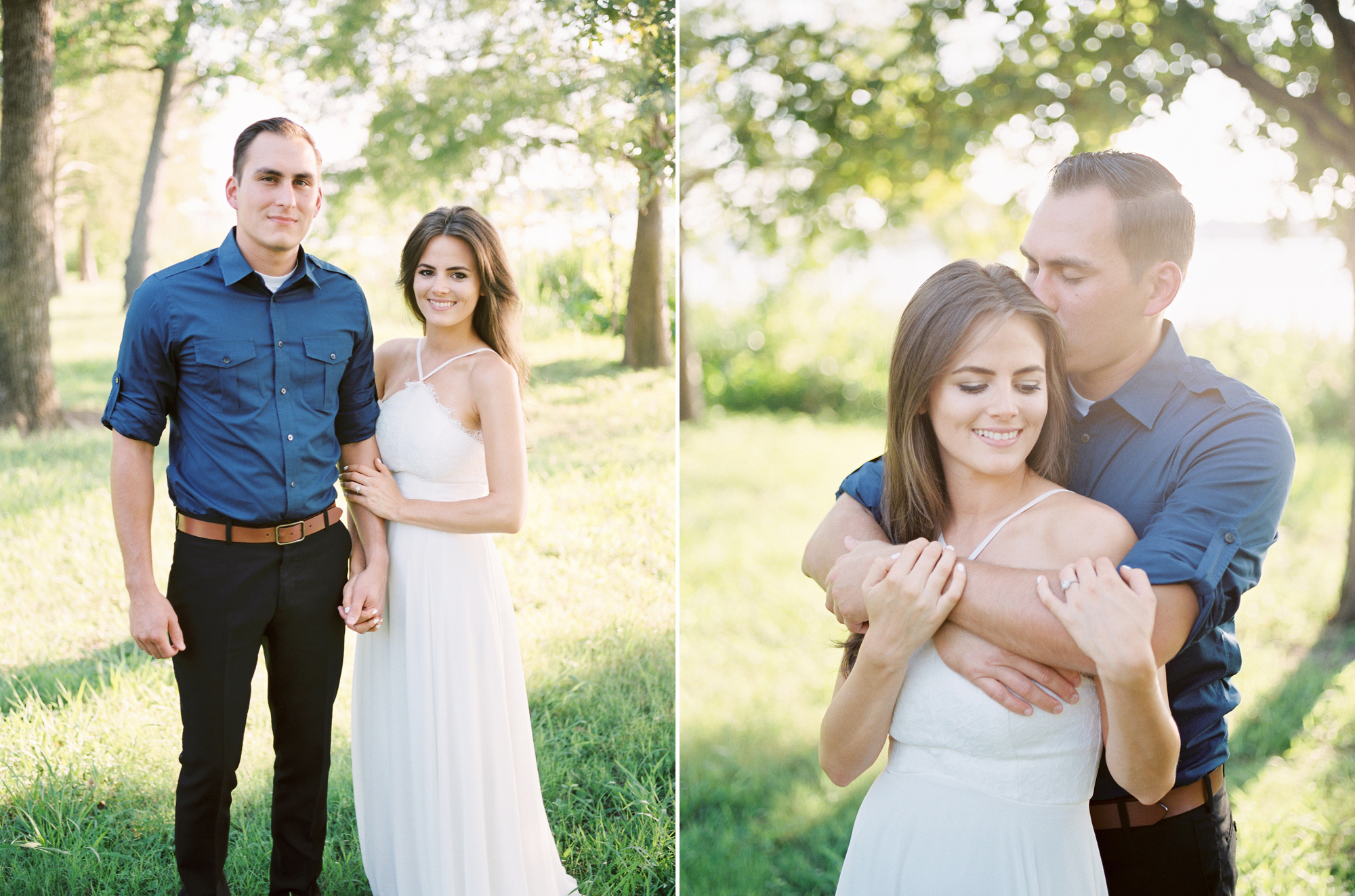 Dallas engagement session on film by DFW wedding photographer Tenth & Grace.