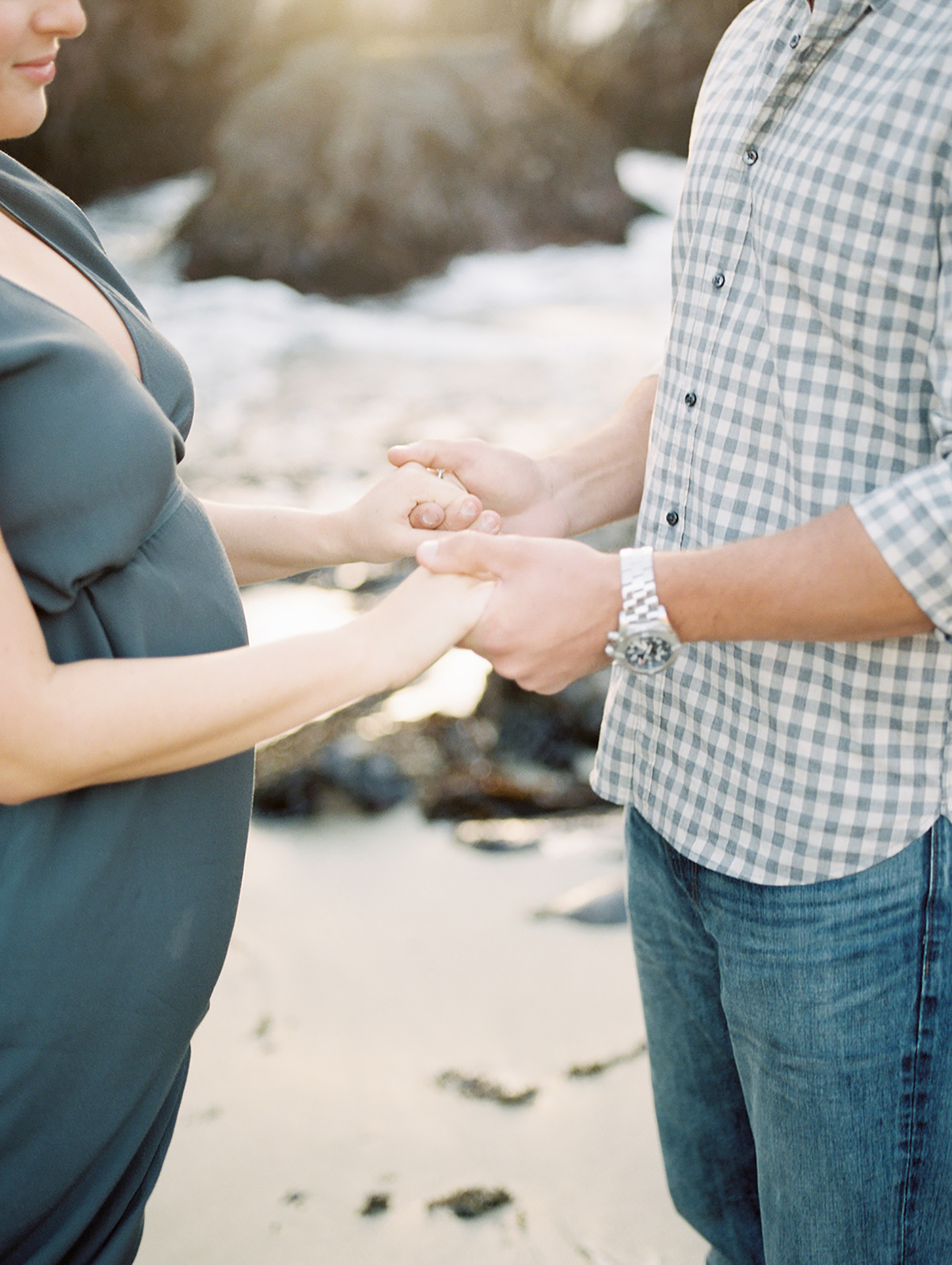 Maternity photography on Fuji 400h film