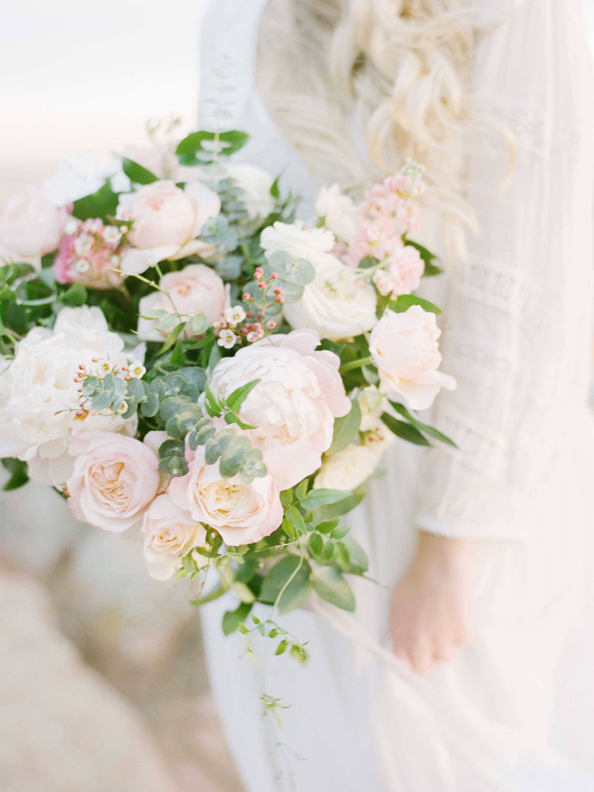 Pastel bridal bouquet by Everly Alaine Florals