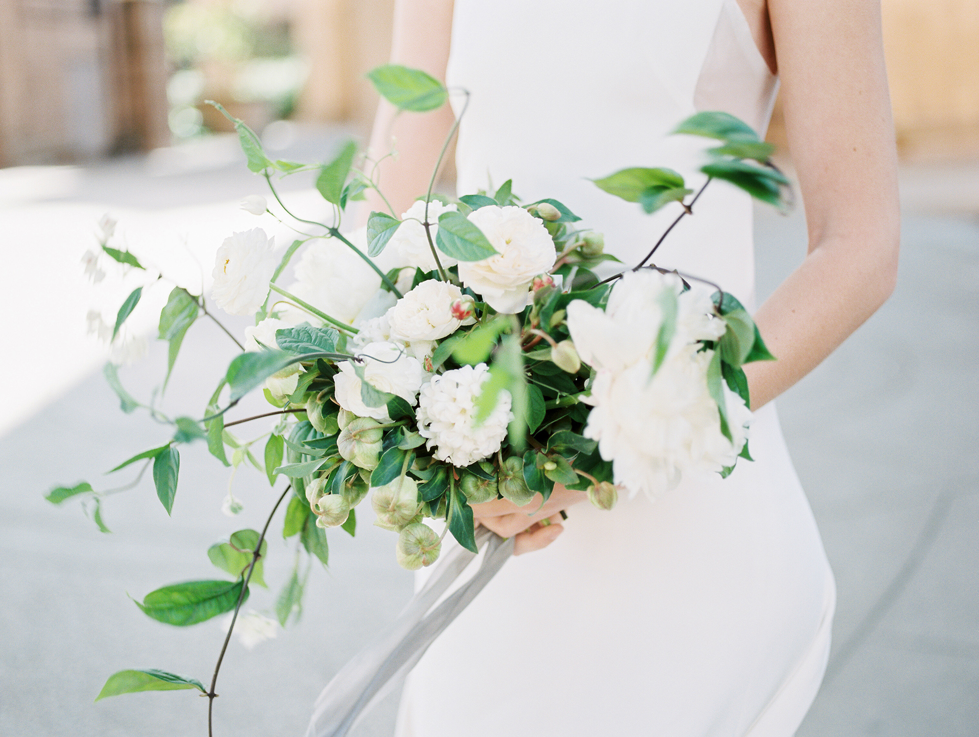 Bridal bouquet created by The Bloomery Co. for this San Francisco wedding.