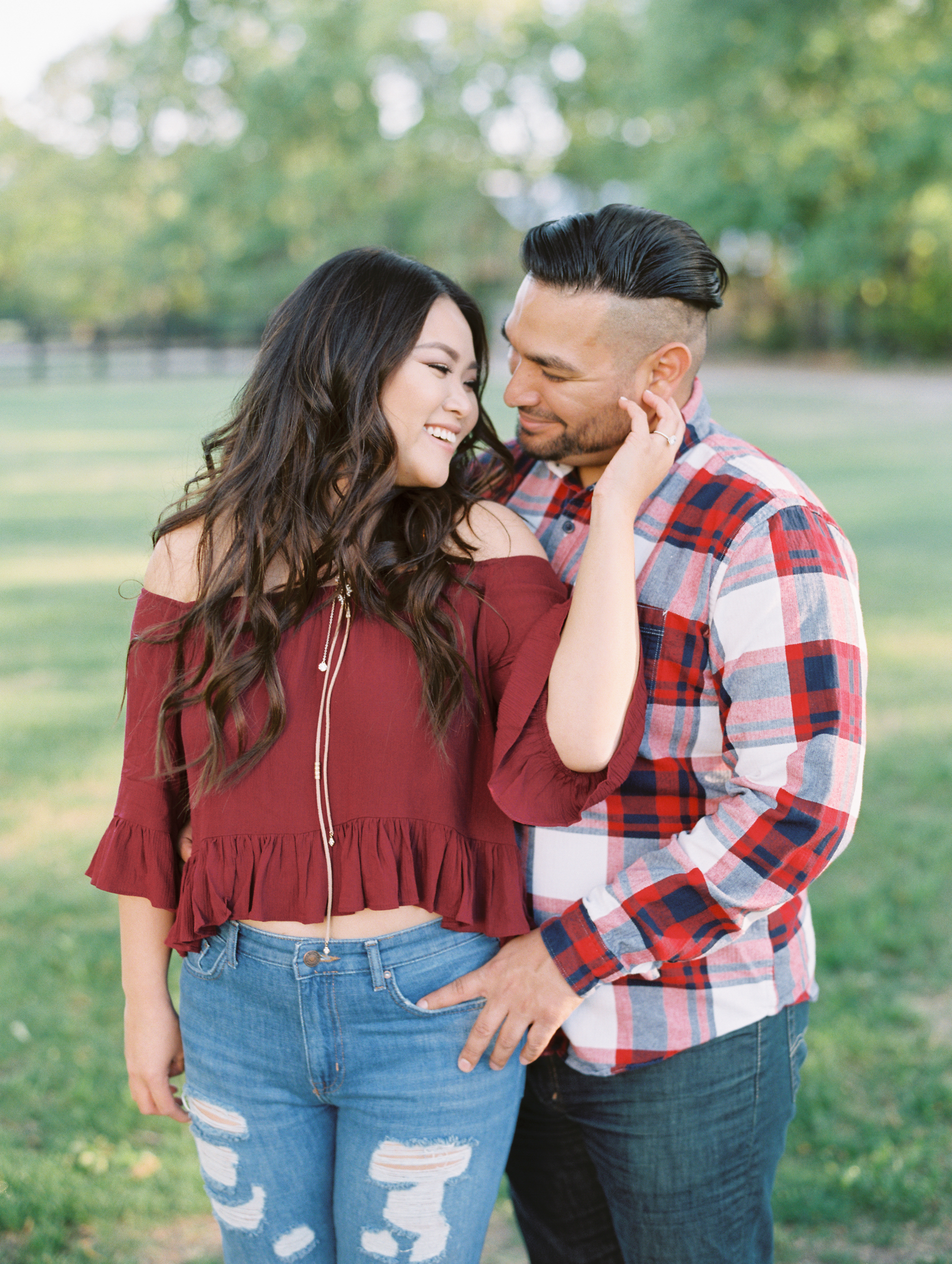 Engagement photos at the White Sparrow Barn 