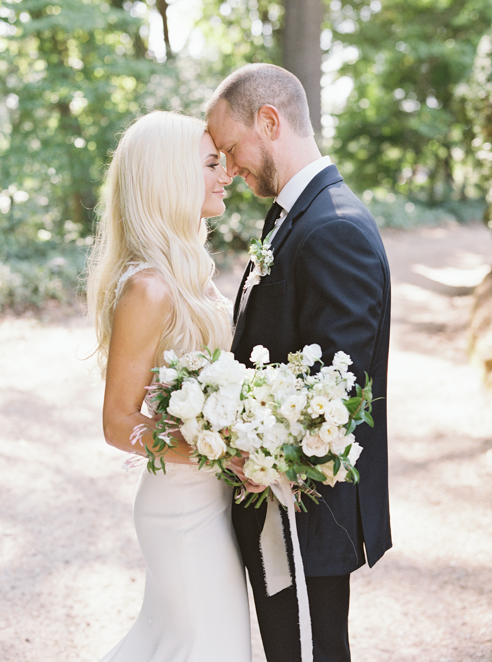 Bride and groom at Barnsley Resort