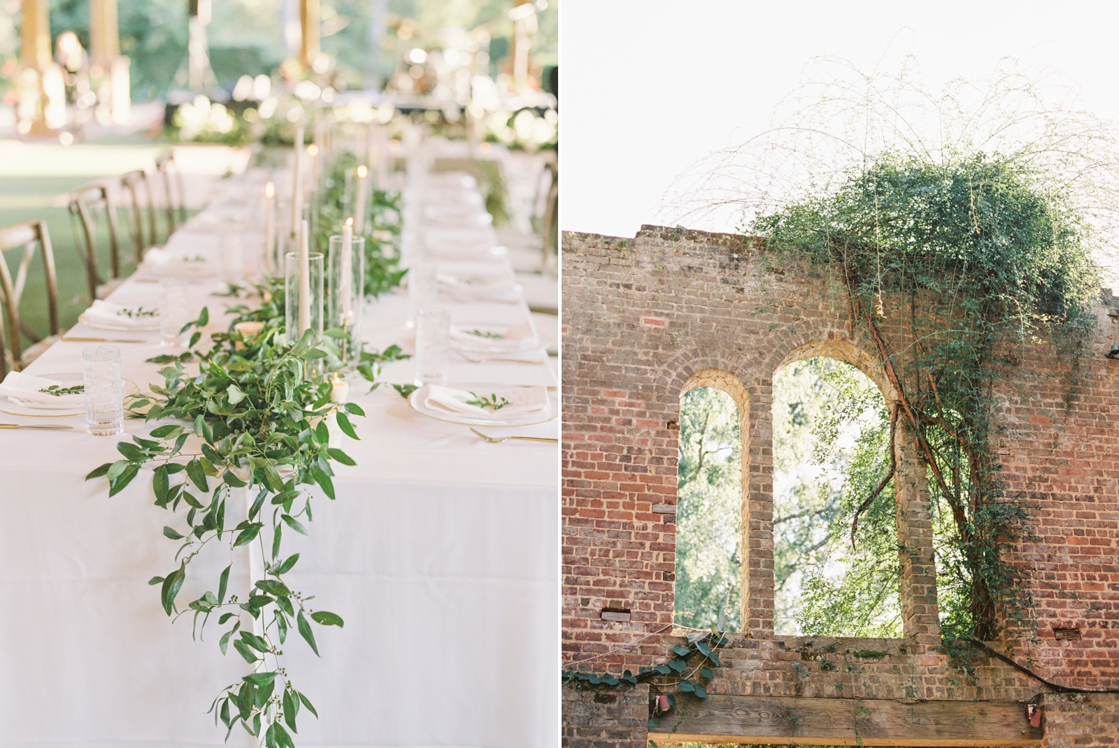 Barnsley Gardens ruins wedding