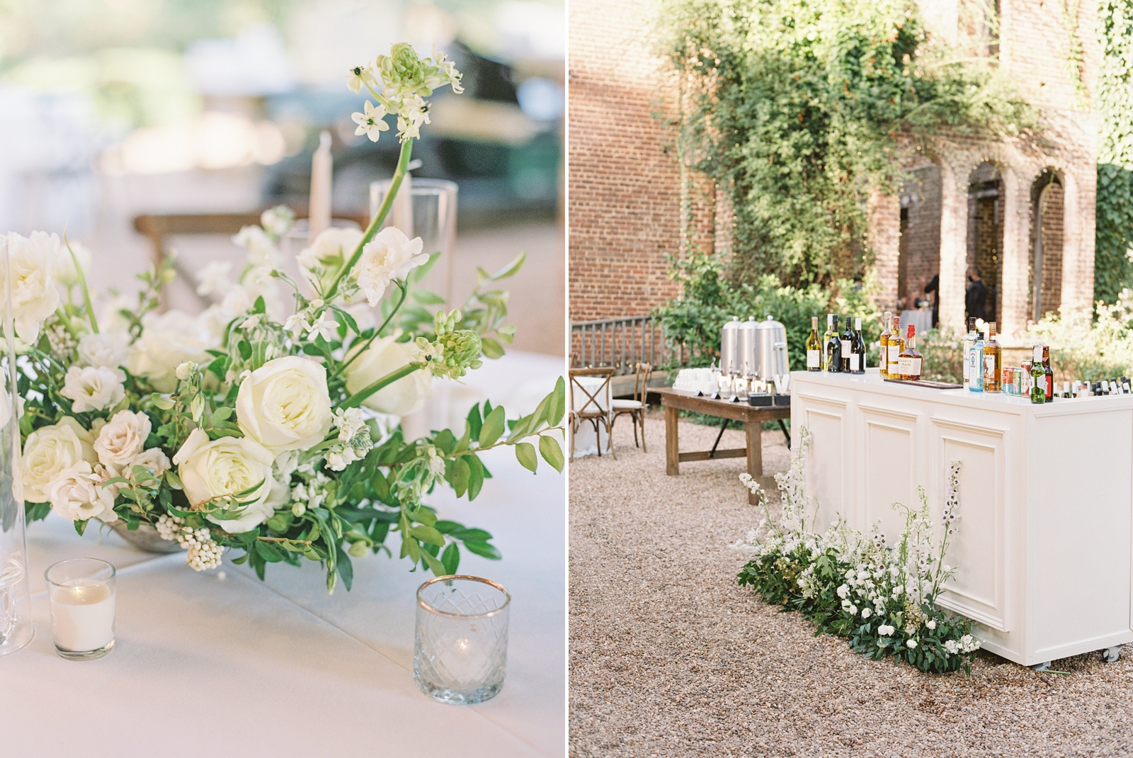 Barnsley Garden wedding in the ruins